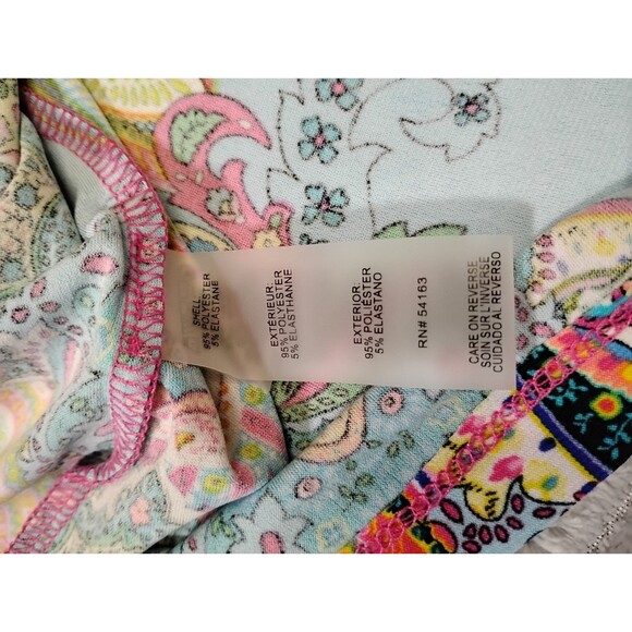 Tommy Hilfiger Vibrant Multicolor Paisley Print Sleeveless Shift Dress Size 16 - Picture 9 of 10